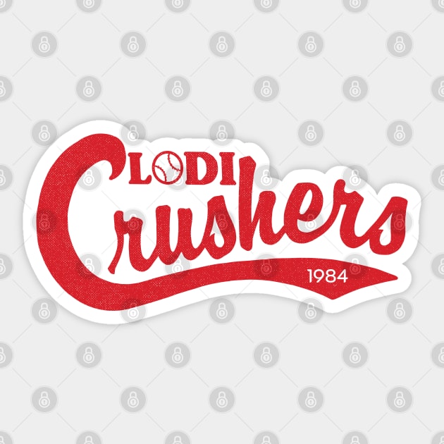 Defunct Lodi Crushers Baseball 1984 Sticker by LocalZonly